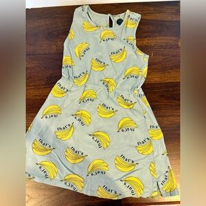Yellow Banana Print Dress